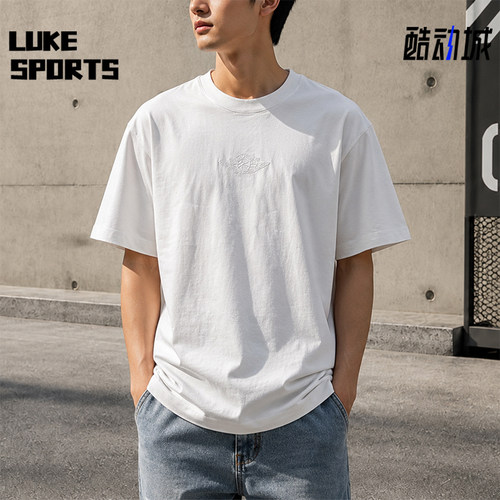 Nike/耐克正品JORDAN男士透气运动休闲简约短袖T恤DX5783-100