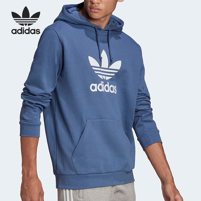 Adidas/阿迪达斯正品新款秋季三叶草男子休闲运动连帽卫衣 GN3460