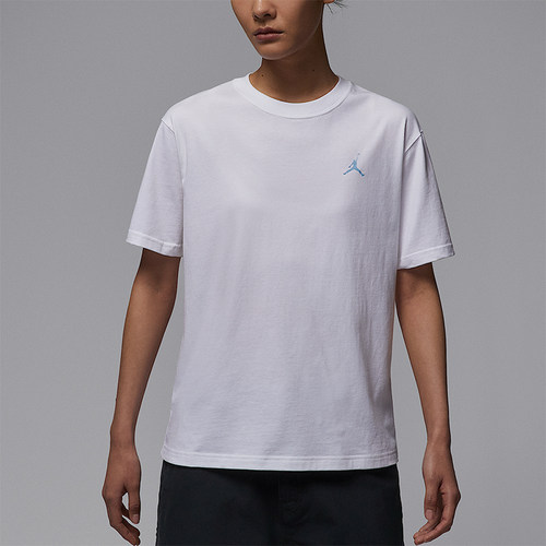 Nike/耐克正品JORDAN女士宽松简约水彩画经典休闲短袖HJ0188-100