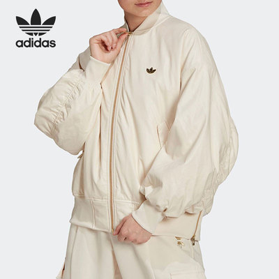 阿迪达斯女子侧拉链运动夹克外套