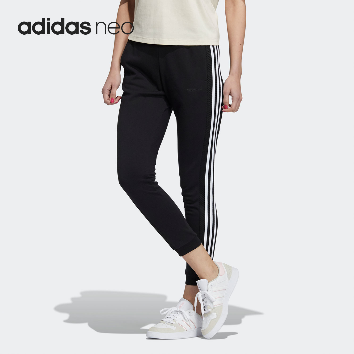 Adidas/阿迪达斯正品Neo 当季新款女子休闲舒适跑步长裤HE7603