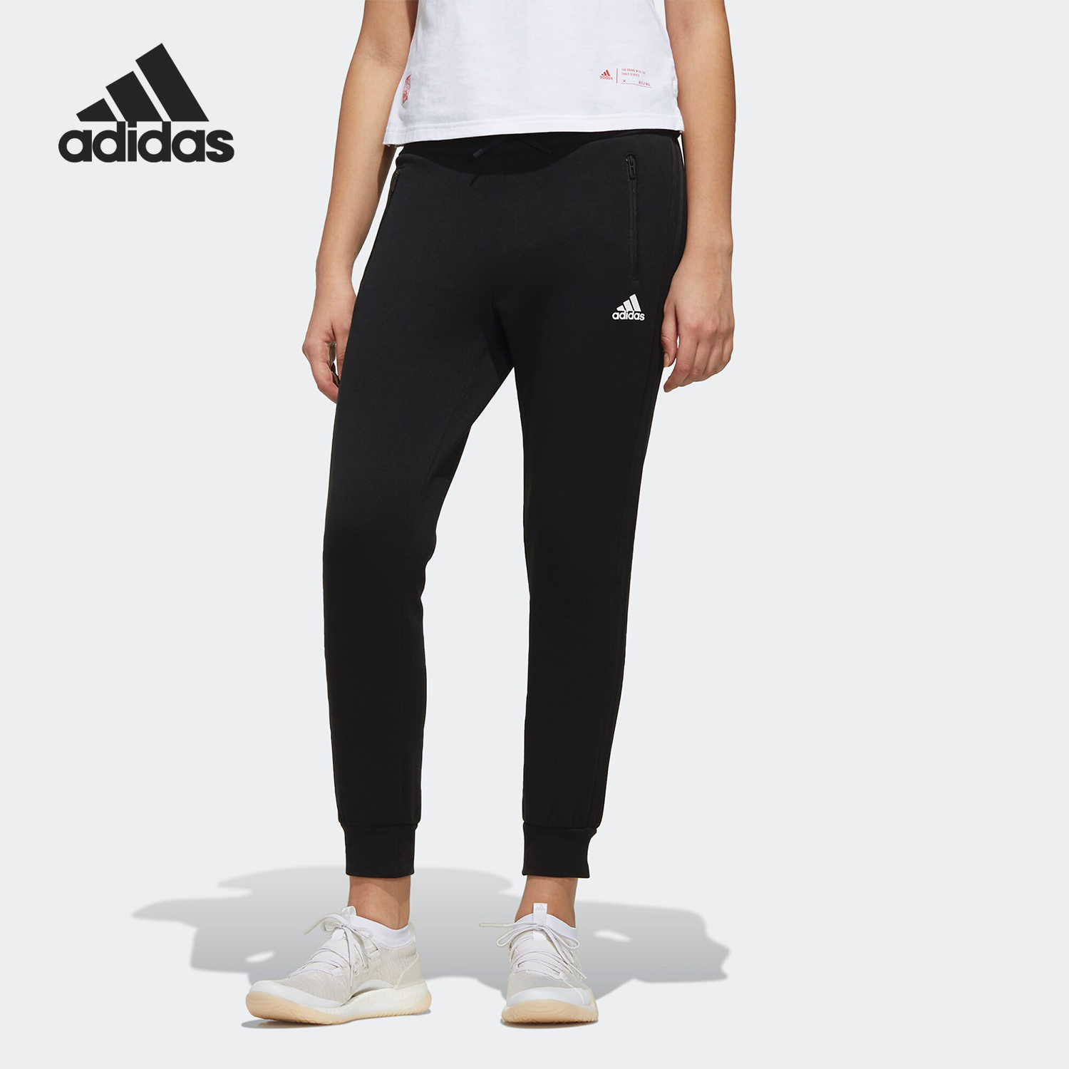 Adidas/阿迪达斯官方正品夏季新款女子休闲健身运动长裤 EH3893