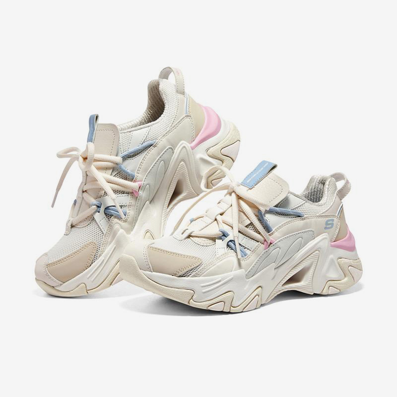 Skechers/斯凯奇正品2023春季新款机甲鞋增高女子运动休闲鞋