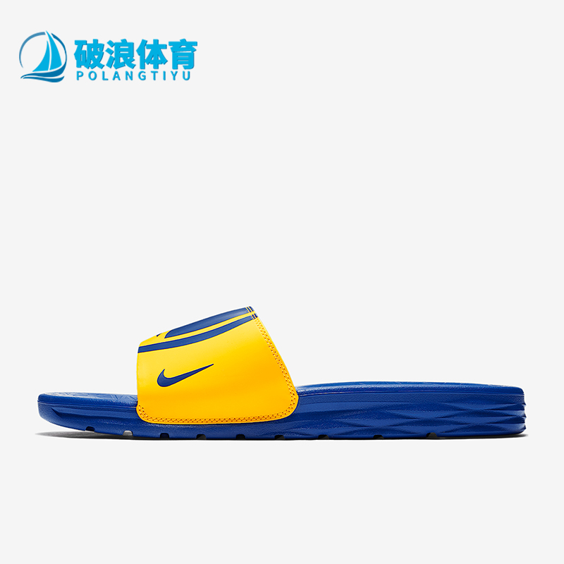 耐克benassi男子勇士湖人拖鞋