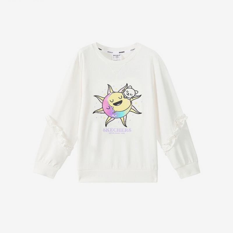 斯凯奇女子运动休闲套头卫衣