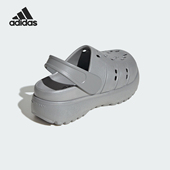 Adidas JQ9879 耐磨拖鞋 阿迪达斯正品 ADILETTE女士厚底时尚