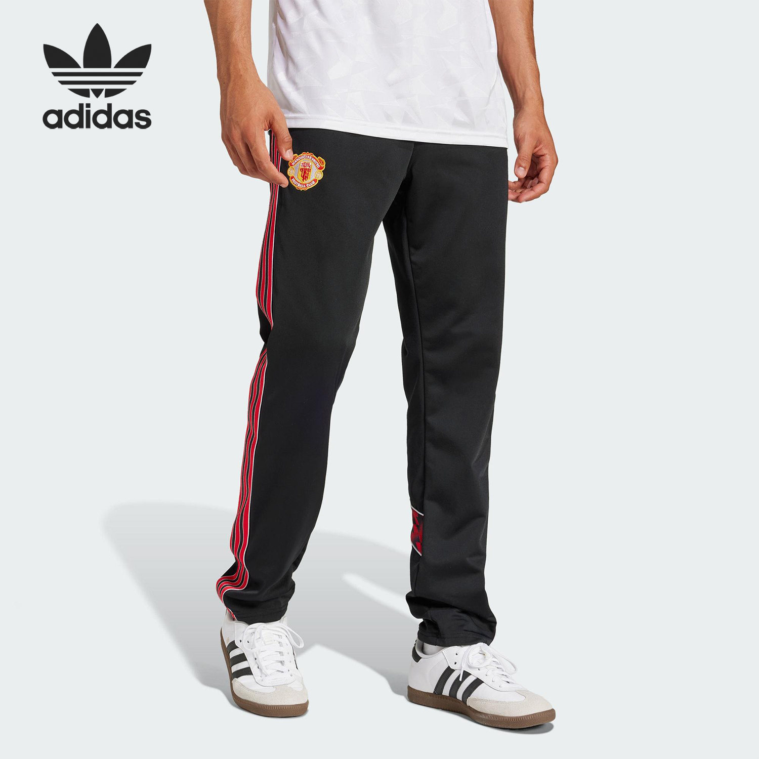 Adidas/阿迪达斯官方正品三叶草男士修身足球户外运动裤JF0378