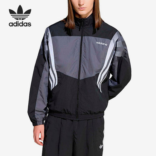 Adidas/阿迪达斯官方正品男士开衫常规长袖运动宽松外套KS8326