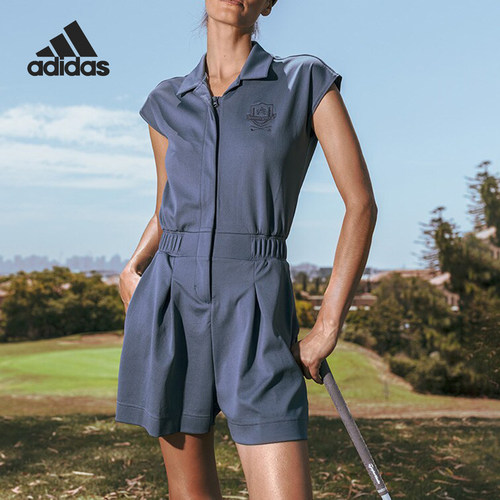 Adidas/阿迪达斯正品新款女士复古时尚高尔夫连体衣IP4197