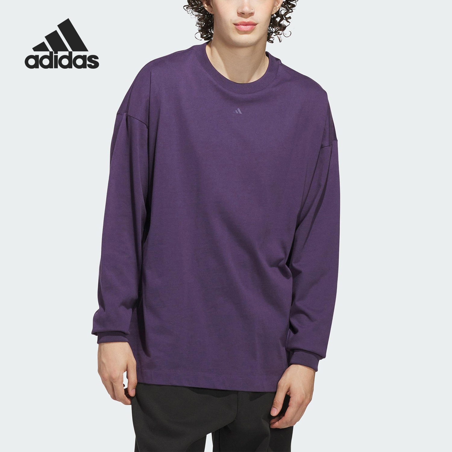 Adidas/阿迪达斯官方正品ADI BB LS TEE男女宽松针织长袖JX5581