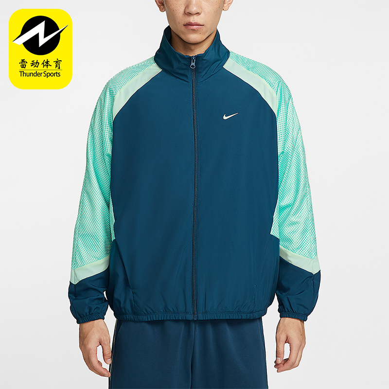 Nike/耐克正品Icon男士运动梭织薄绒复古宽松夹克外套HV3364-415