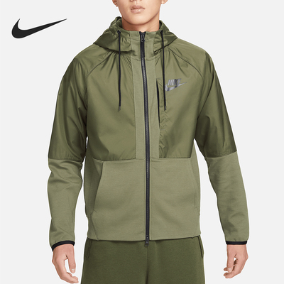 耐克男士运动徒步休闲拼接外套