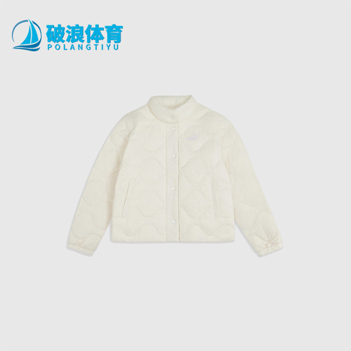 Puma/彪马正品SHORT女士短款立领落肩长袖羽绒夹克640306-87
