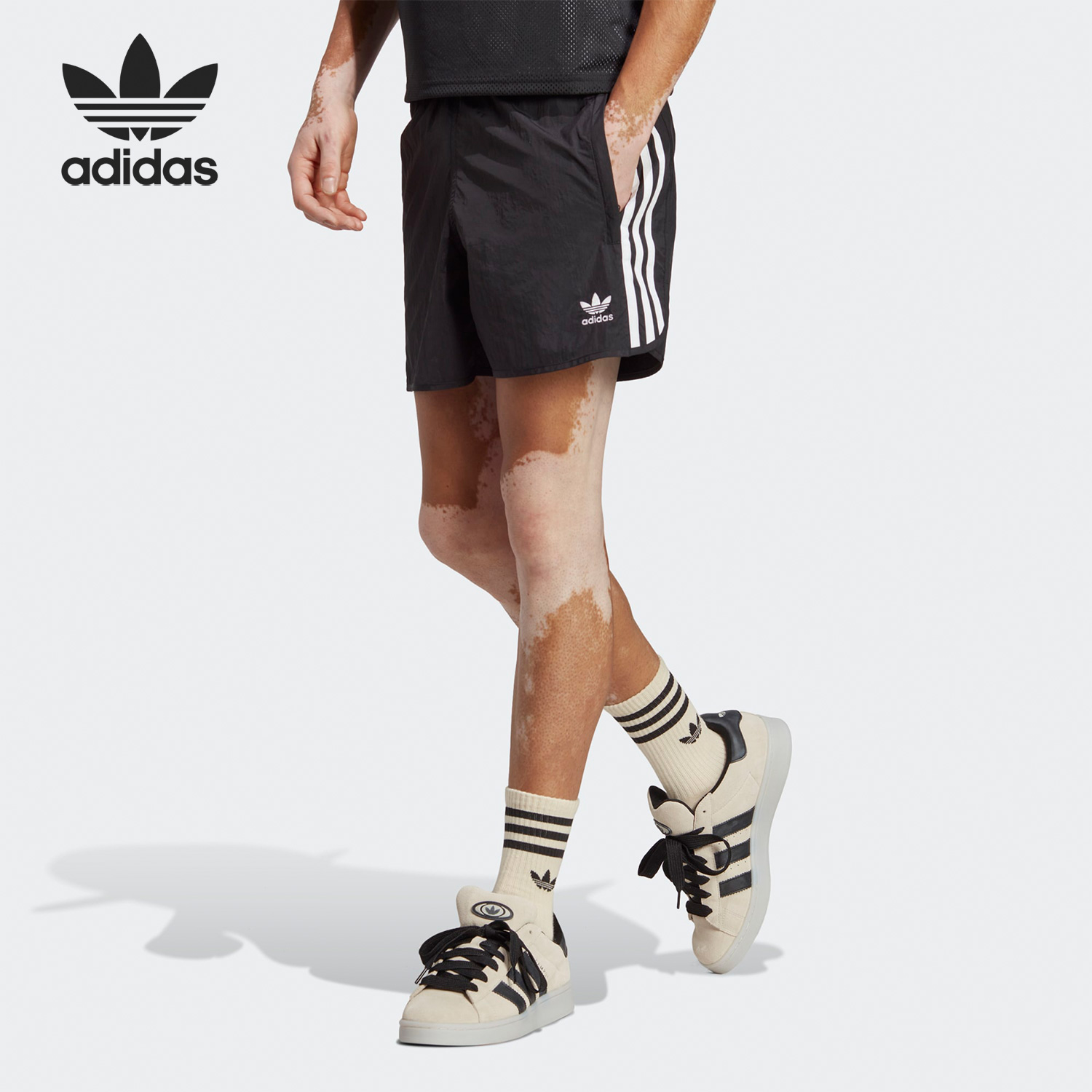 Adidas/阿迪达斯官方正品三叶草夏季新款男子休闲运动短裤HS2069