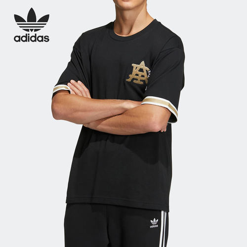 Adidas/阿迪达斯正品三叶草MC BADGE TEE男女透气短袖HS2017