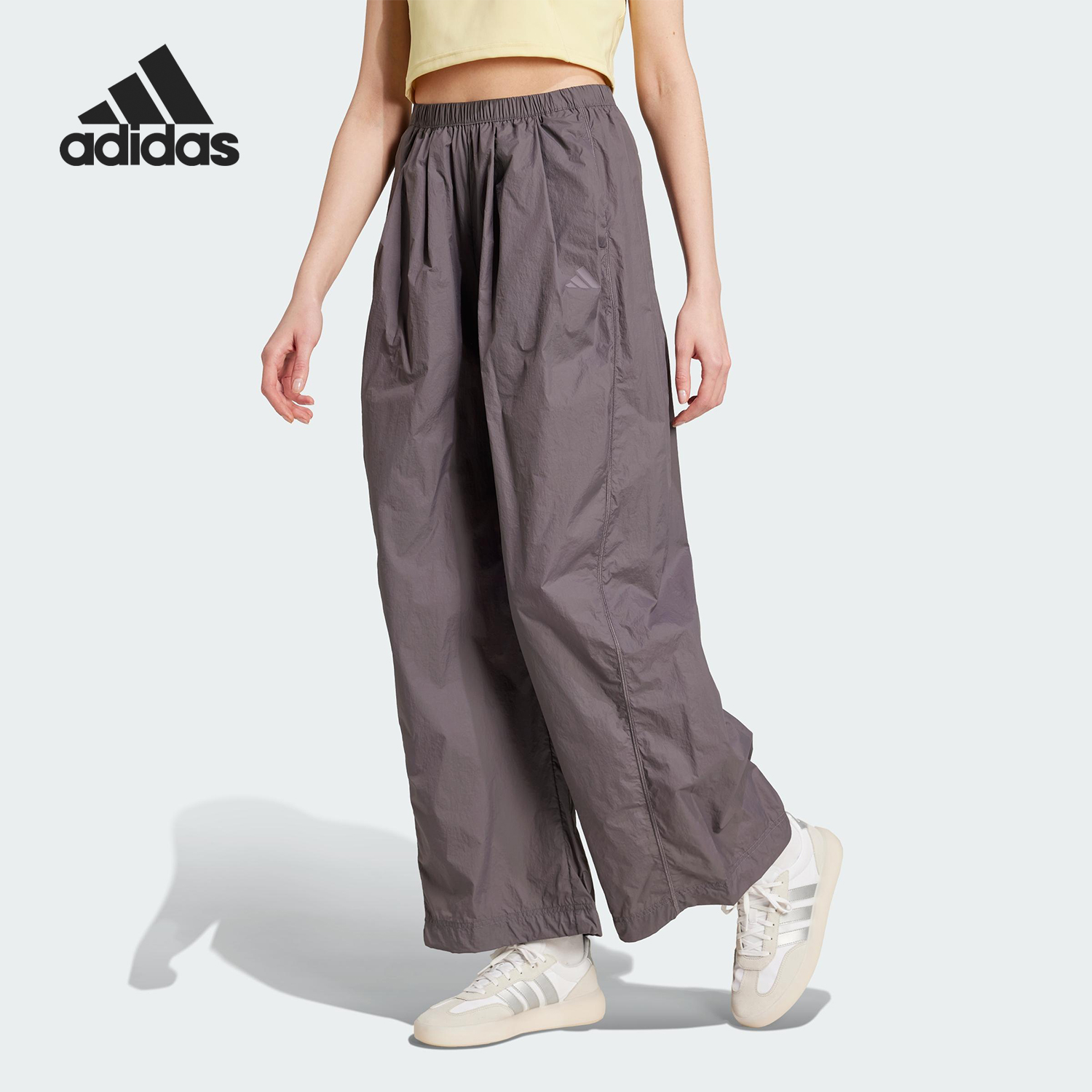 Adidas/阿迪达斯官方正品W CE Q2 PARA PT女士宽松梭织长裤JF3405
