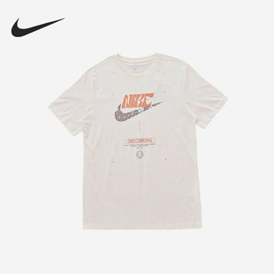 Nike/耐克正品夏季款男士针织印花圆领宽松短袖HF0488-113