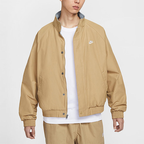 Nike/耐克正品Club Futura男士休闲摇粒绒拉链夹克外套FZ0657-297