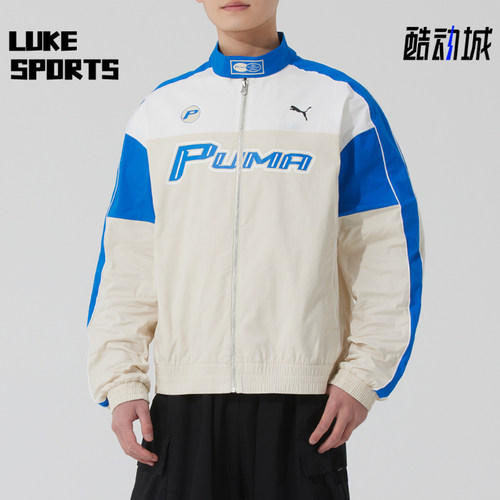 Puma/彪马正品2025春季新款男女赛车风训练透气运动外套633643-87