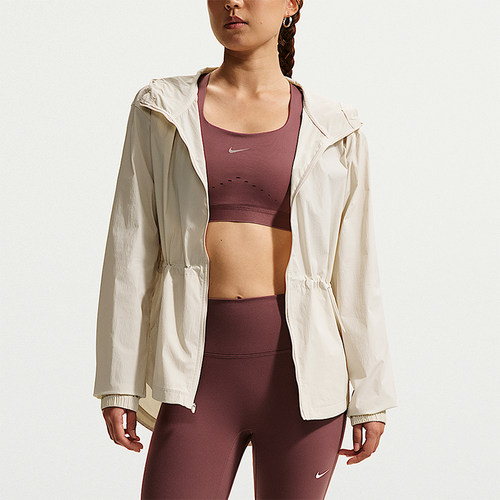 Nike/耐克正品春秋女士运动连帽简约梭织拉链夹克外套IF1167-104
