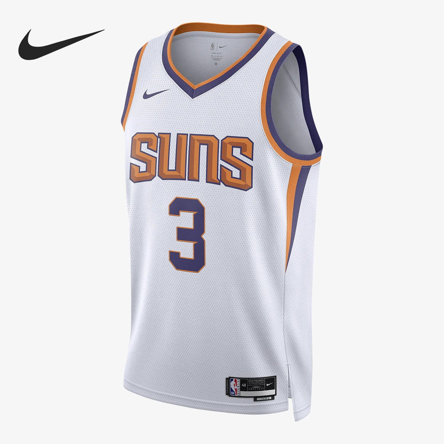 Nike/耐克正品当季/23菲尼克斯太阳队男子无袖球衣FB1809-101