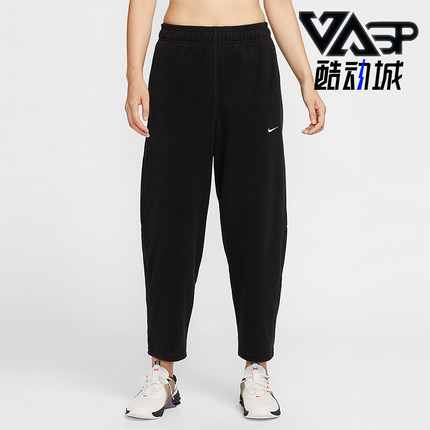 Nike/耐克正品One Therma-FIT女士透气中腰摇粒绒长裤HV3708-010
