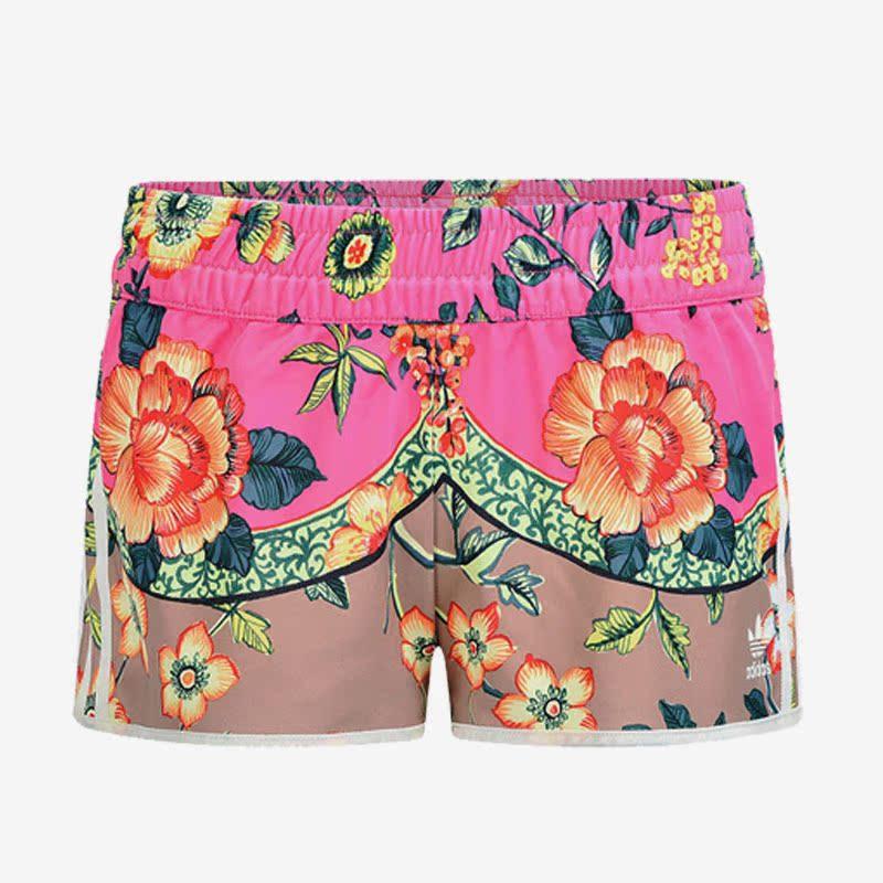 Adidas/阿迪达斯正品三叶草夏季新款女子运动花卉短裤AJ8161,运动服/休闲服装,运动中长裤／短裤,淘宝优惠券,粉丝福利购,淘宝优惠卷