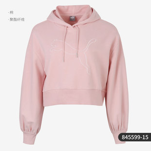 Puma/彪马新款女子简约休闲服灯笼袖连帽卫衣 845599-15