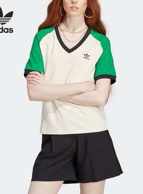 Adidas/阿迪达斯正品三叶草夏季新款女子运动短袖T恤IK7885