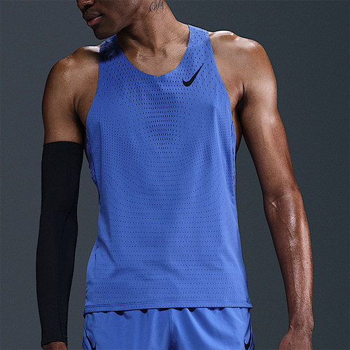 Nike/耐克正品Dri-FIT男士透气跑步运动比赛背心T恤FN4231-411