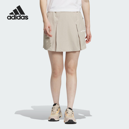 Adidas/阿迪达斯正品TERREX户外女士宽松运动徒步裙裤IS0294