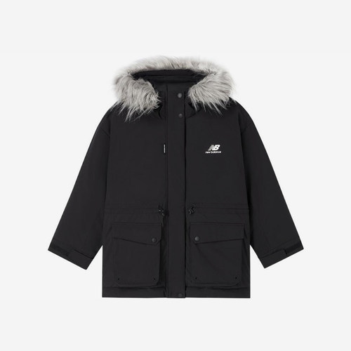 New Balance/NB正品冬季新款女子运动休闲连帽羽绒服AWJ24305-BK