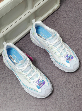 Skechers/斯凯奇正品D'Lites 网面透气厚底女子运动休闲鞋
