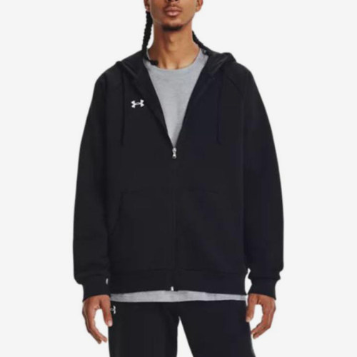 UA/安德玛正品Rival Fleece FZ Hoodie男士户外外套1379767-001
