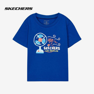 男女兒童運(yùn)動(dòng)短袖 Skechers 斯凱奇正品 2022年季 T恤L222B011