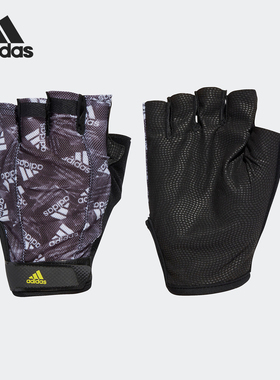 Adidas/阿迪达斯正品新款男女健身运动防滑半指手套GN2094