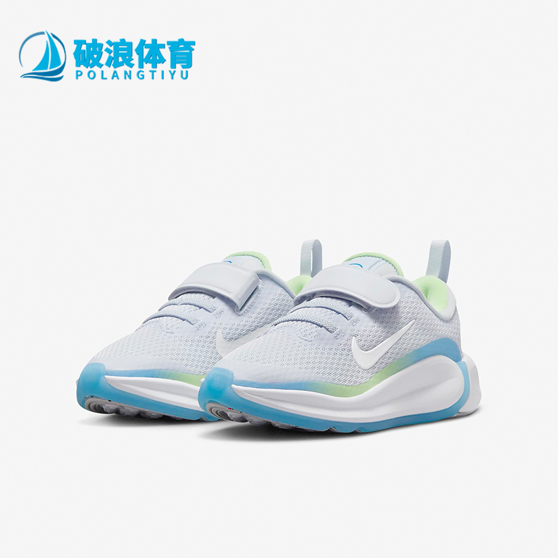 耐克儿童魔术贴运动鞋防滑耐磨