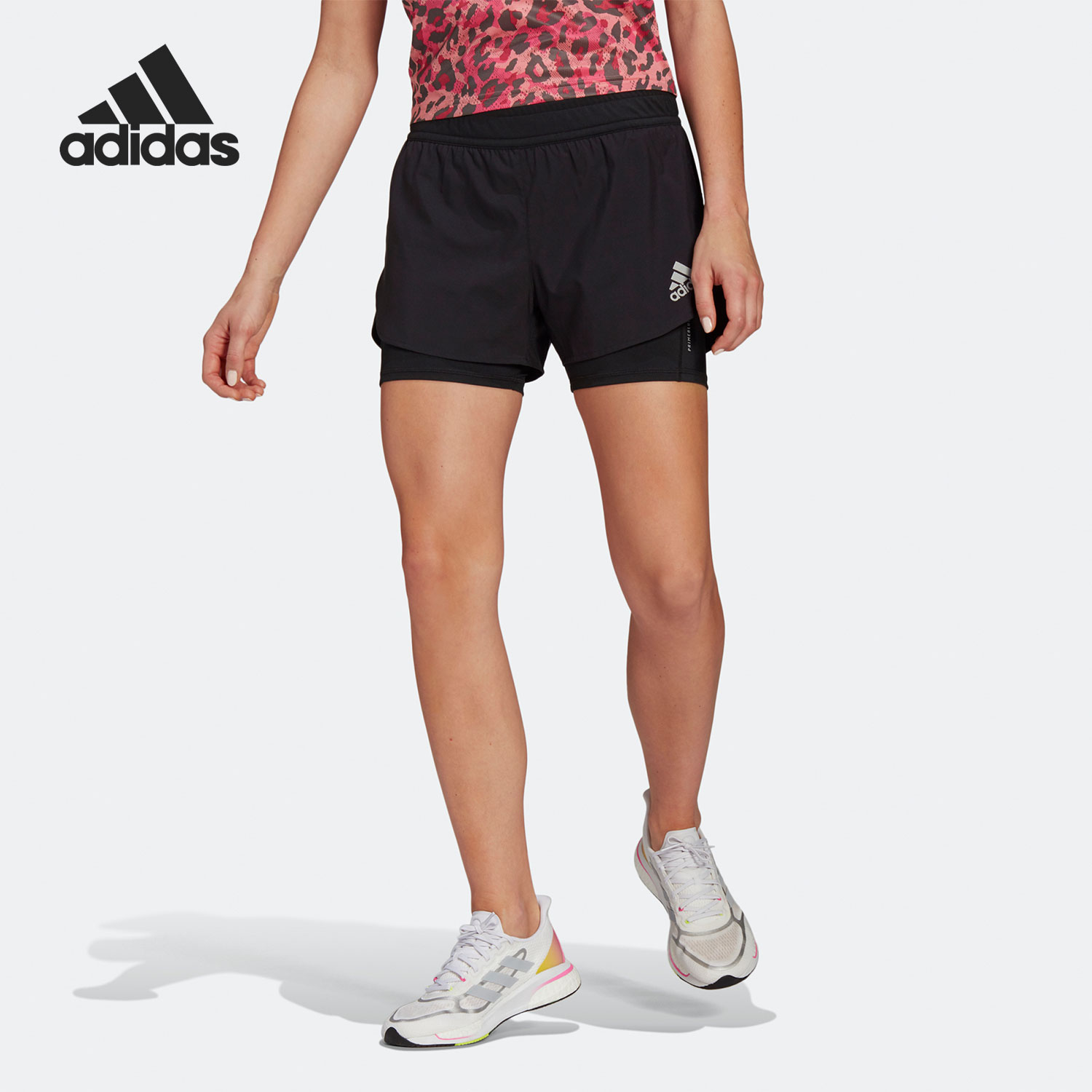 Adidas/阿迪达斯正品 P.BLUE SHORT女子夏季跑步运动短裤GN4409