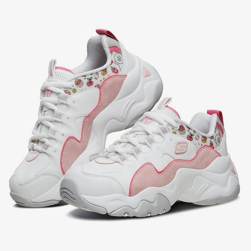 Skechers/斯凯奇正品当季女子LINE FRIENDS合作款复古时尚跑步鞋