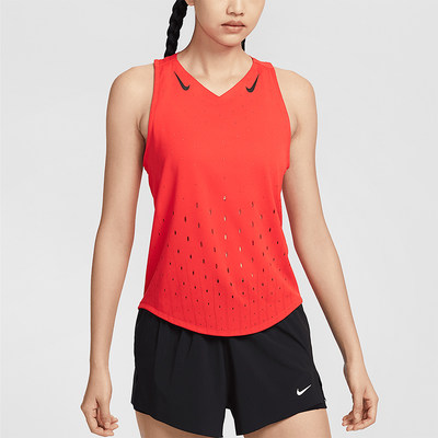 Nike/耐克正品2025春夏女士跑步透气训练运动背心FN2505-696
