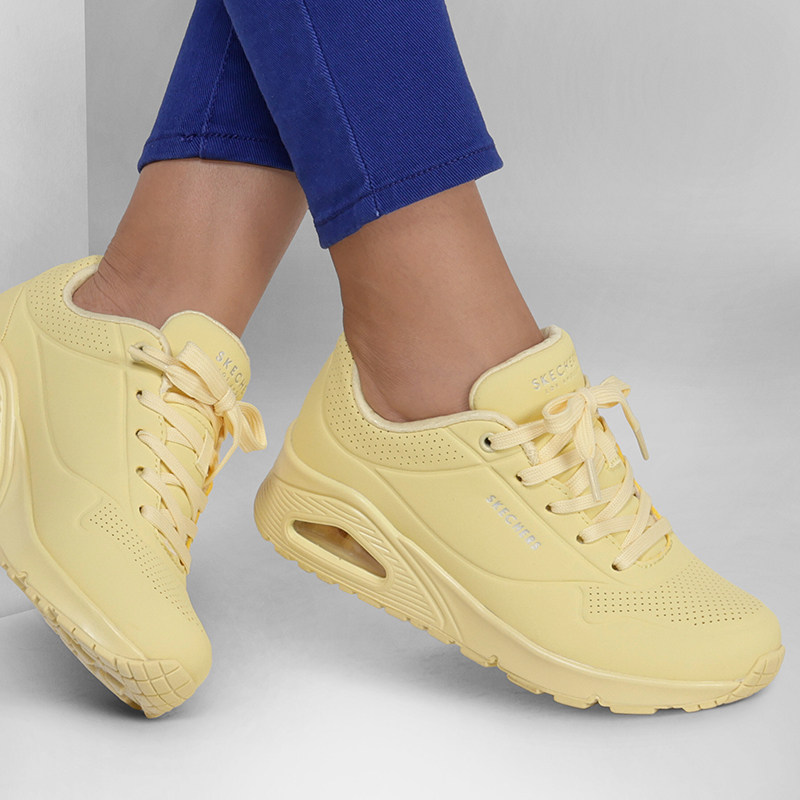 Skechers/斯凯奇正品新款女士复古气垫厚底缓震休闲运动鞋
