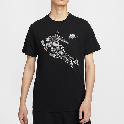 Nike/耐克正品Sportswear男士休闲印花透气针织短袖HQ9167-010