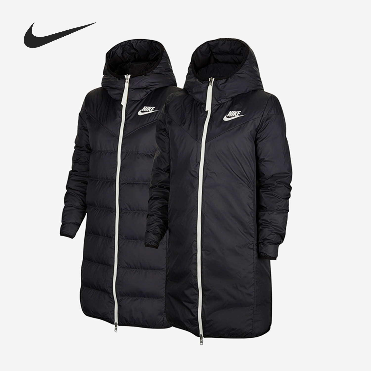 Nike/耐克正品 女子保暖时尚双面穿连帽外套羽绒服 CU0285,运动服/休闲服装,运动羽绒服,淘宝优惠券,粉丝福利购,淘宝优惠卷