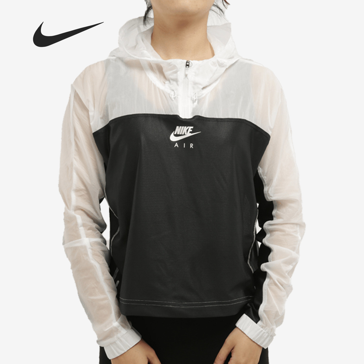 Nike/耐克正品女子半开拉链反光跑步连帽夹克外套CU3047-100,运动服/休闲服装,运动卫衣/套头衫,淘宝优惠券,粉丝福利购,淘宝优惠卷