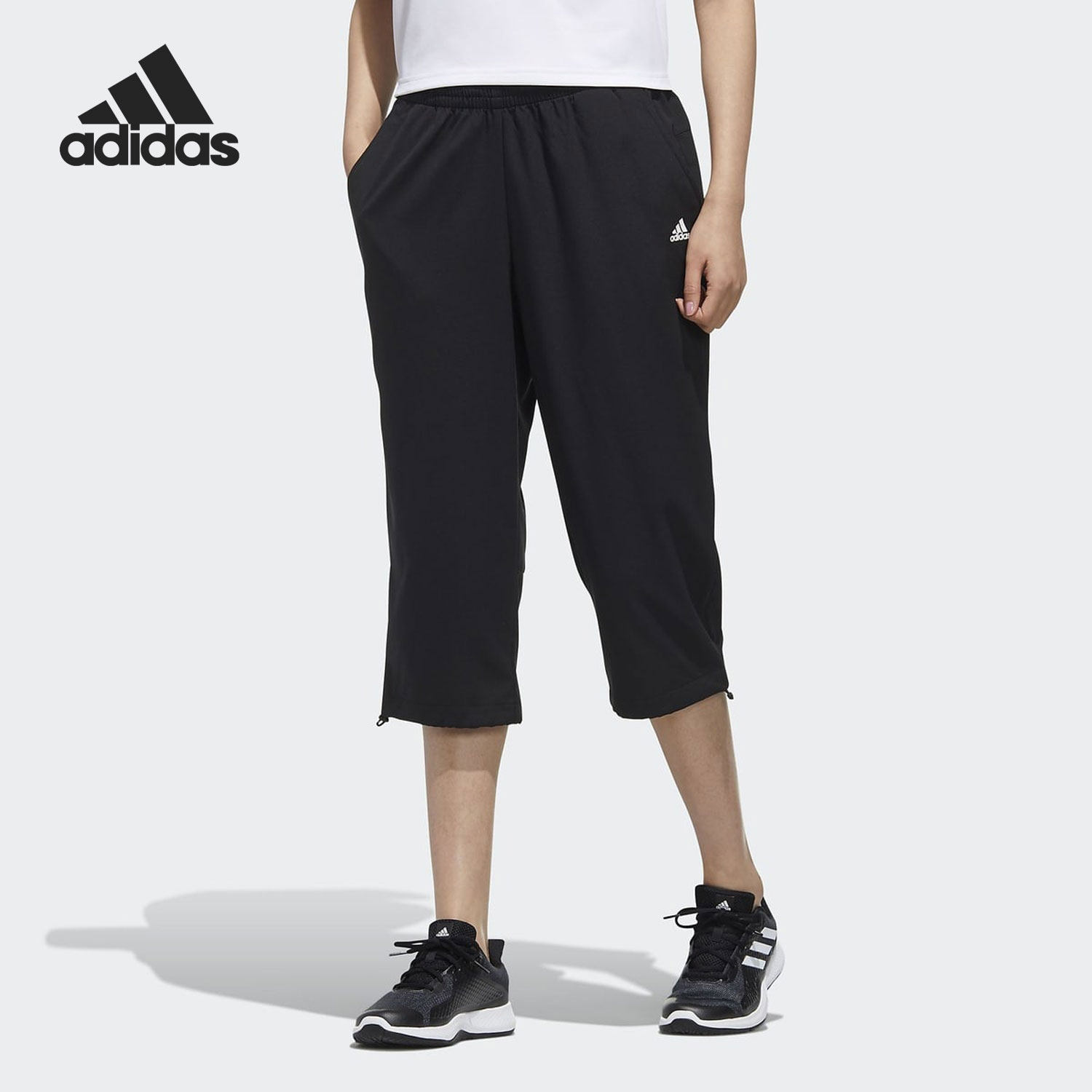 Adidas/阿迪达斯正品夏季训练透气梭织女子运动七分裤GD8433,运动服/休闲服装,运动中长裤／短裤,淘宝优惠券,粉丝福利购,淘宝优惠卷