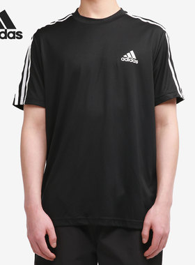 Adidas/阿迪达斯正品短袖T恤男子当季新款休闲宽松运动服GM2105