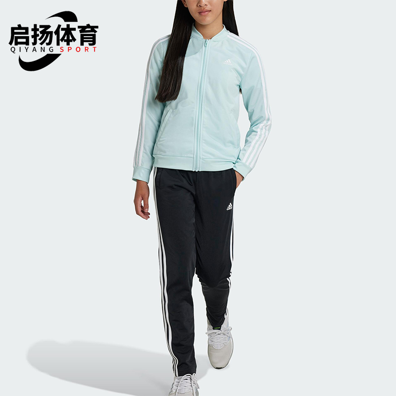 Adidas/阿迪达斯正品春秋大童运动训练休闲长袖长裤套装IZ3459