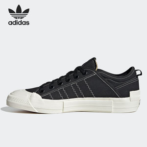 Adidas/阿迪达斯正品三叶草NIZZA LOW MFX男女帆布运动板鞋GX8544