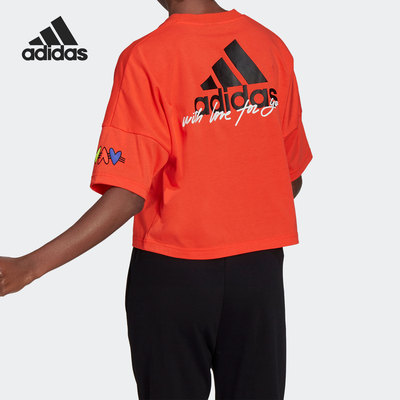 Adidas/阿迪达斯正品2021新款 TEE W 短袖女子休闲运动T恤HA2526