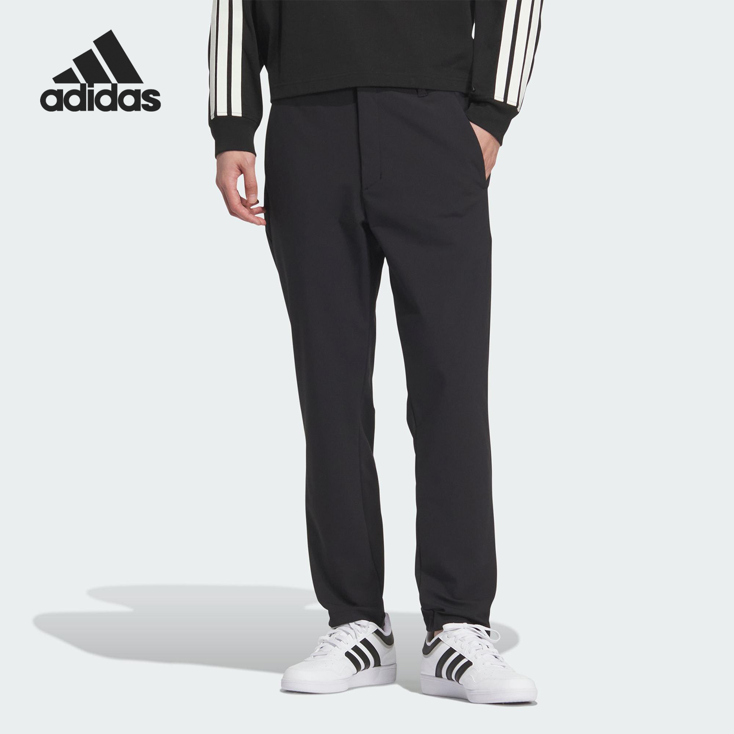Adidas/阿迪达斯官方正品2025秋季款男士运动修身耐穿长裤KB5109